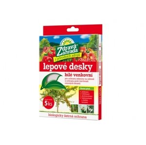 Deska lepová  bílá 5ks/pilatky/venkovní