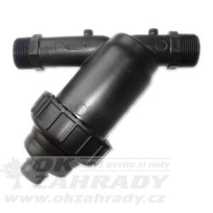 Filtr DFLE 5/4", 120 mesh, PN 8, 2 výst. na manometr, vč. disk. vložky
