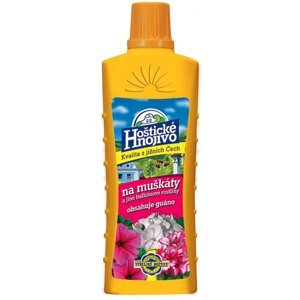 Hoštické hnojivo s guánem na muškáty 500 ml