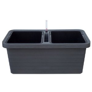 Truhlík samozavlažovací BERBERIS DUO Antracit 80cm