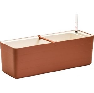 Truhlík Berberis 80 cm Terakota + Slonová kost