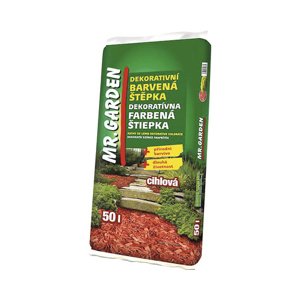 Dekorativní barevný mulč 50l cihlový Mr. Garden