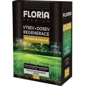 FLORIA PREMIUM Trávníkové hnojivo pro výsevy, dosevy a regeneraci 2,5 kg