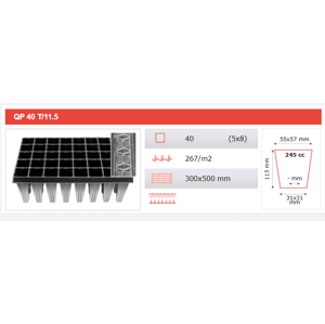 Sadbovač QP 40T/11,5 profi