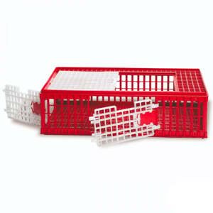 Agrofortel Přepravní box na drůbež - 3 dvířka - 95 x 56 x 27 cm, skládací