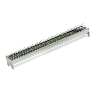 Agrofortel Žlabové krmítko pozinkované - pro kuřata - 13x100 cm, CF033.30