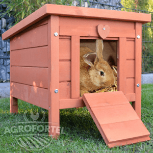 Agrofortel Dřevěná mini králíkárna BRNO, 515x420x430 mm