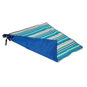 Kempingová deka Bo-Camp 1,5 x 1,4 m, modrá s pruhy BC4215000