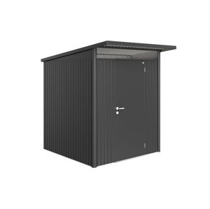 Domek na nářadí AVANTGARDE A1, šedá metalíza, jednokřídlé dveře BH17010