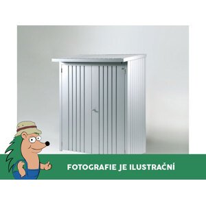 Dveřní set k dřevníku WoodStock 150, šedá metalíza BH37001