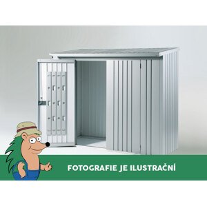Dveřní set k dřevníku WoodStock 230, šedý křemen metalíza BH38002
