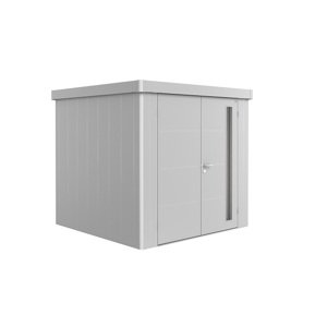 Zahradní domek NEO 2B, stříbrná, dvoukřídlé dveře BH81063