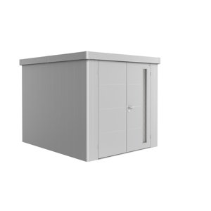 Zahradní domek NEO 3B, stříbrná, dvoukřídlé dveře BH81069