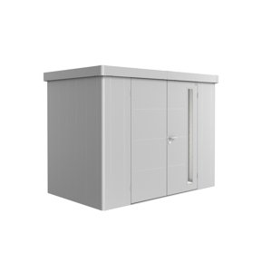 Zahradní domek NEO 1C, stříbrná, dvoukřídlé dveře BH82005
