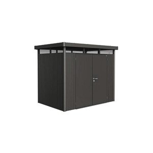 Domek na nářadí Biohort HIGHLINE H1, tmavě šedý, dvoukřídlé dveře BH84029
