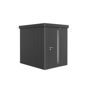 Zahradní domek NEO 2A, tmavě šedá, jednokřídlé dveře BH85006