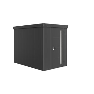 Zahradní domek NEO 3A, tmavě šedá, jednokřídlé dveře BH85009