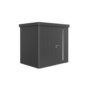 Zahradní domek NEO 1B, tmavě šedá, jednokřídlé dveře BH85029