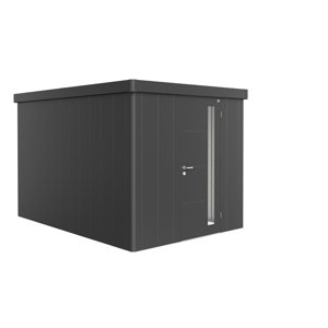 Zahradní domek NEO 4B, tmavě šedá, jednokřídlé dveře BH85044