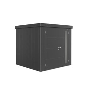 Zahradní domek NEO 2B, tmavě šedá, dvoukřídlé dveře BH85063