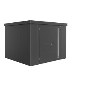Zahradní domek NEO 3C, tmavě šedá, dvoukřídlé dveře BH86011