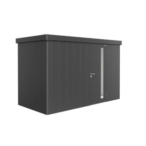 Zahradní domek NEO 1D, tmavě šedá, jednokřídlé dveře BH86024