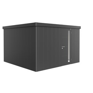 Zahradní domek NEO 4D, tmavě šedá, jednokřídlé dveře BH86034