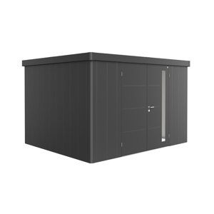 Zahradní domek NEO 3D, tmavě šedá, dvoukřídlé dveře BH86051