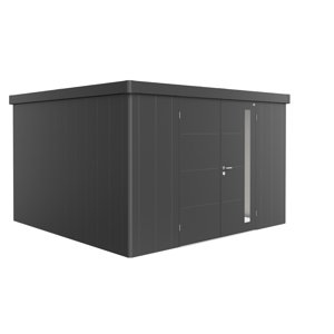 Zahradní domek NEO 4D, tmavě šedá, dvoukřídlé dveře BH86054