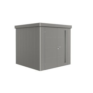 Zahradní domek NEO 2B, šedý křemen, dvoukřídlé dveře BH87063