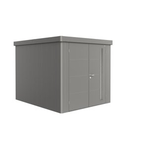 Zahradní domek NEO 3B, šedý křemen, dvoukřídlé dveře BH87069