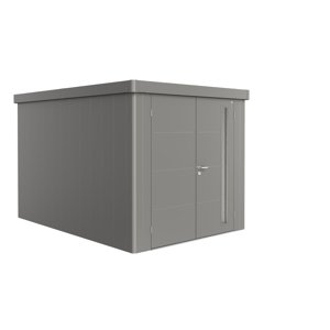 Zahradní domek NEO 4B, šedý křemen, dvoukřídlé dveře BH87072