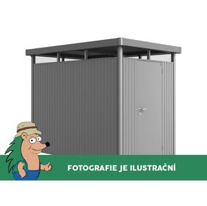 Domek na nářadí Biohort HIGHLINE H1, šedý křemen, jednokřídlé dveře BH88020