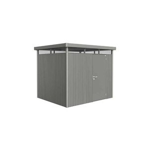 Domek na nářadí Biohort HIGHLINE H3, šedý křemen, jednokřídlé dveře BH88040