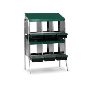 Snáškové hnízdo pro slepice GAUN 10146 6-místné na nožičkách BS0465