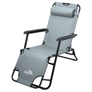 Lehátko/křeslo COMFORT šedé CT13514