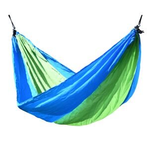 Houpací síť NYLON 275x137cm zeleno-modrá CT13566