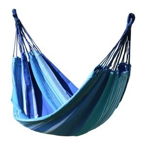Houpací síť TEXTIL 200x100cm modro-bílá CT13567