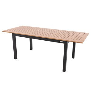 Stůl EXPERT WOOD antracit, rozkládací, hliníkový, 150/210x90x75 cm DP266EH101820