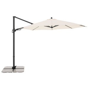 Zahradní slunečník s boční nohou  DERBY DX 335 cm, přírodní DP441274820