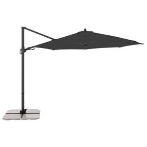 Zahradní slunečník s boční nohou  DERBY DX 335 cm, antracit DP441274840