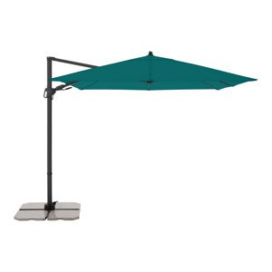 Zahradní slunečník s boční nohou  DERBY DX 280 x 280 cm, modrá DP455274848