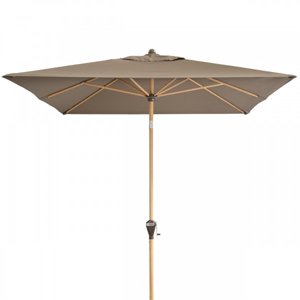 Slunečník s automatickým naklápěním s ULTRA UV ochranou Doppler ALU WOOD 3 x 2 m, hnědá DP461317846