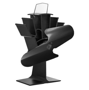 Ventilátor na kamna FLAMINGO dvoulopatkový, černý FLHSF17-265