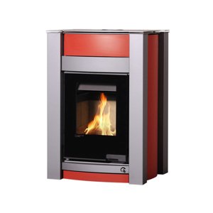 Kamna s výměníkem AQUAFLAM VARIO KALMAR 11/5kW červená FLHSF34-013