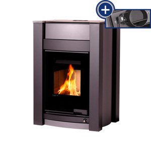 Kamna s výměníkem AQUAFLAM VARIO KALMAR 11/5kW šedá, elektronická regulace FLHSF34-059