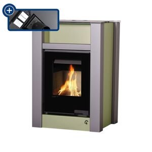 Kamna s výměníkem AQUAFLAM VARIO LEND 11/5kW olivová, elektronická regulace FLHSF34-069