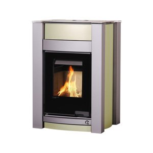 Krbová kamna AQUAFLAM VARIO KALMAR 11kW olivová (teplovzdušná verze) FLHSF34-095