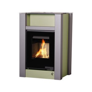 Krbová kamna AQUAFLAM VARIO LEND 11kW olivová (teplovzdušná verze) FLHSF34-100