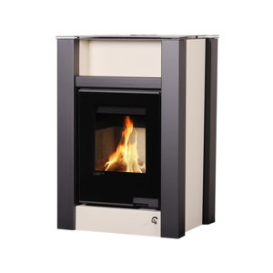 Krbová kamna AQUAFLAM VARIO LEND 11kW krémová (teplovzdušná verze) FLHSF34-101